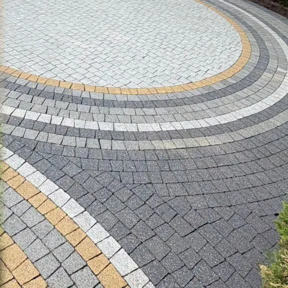 Suprafață decorativă cu model circular, curățată și revitalizată